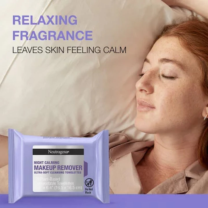 Neutrogena Makeup Remover & Night Calming Cleansing Towelettes, 25 Ct., 5 Pk.