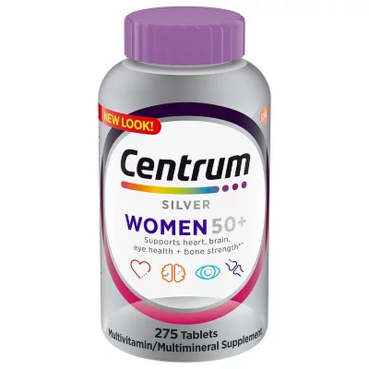 Centrum Silver Multivitamin Women 50+ , Multimineral Supplement Tablets 275 Ct.