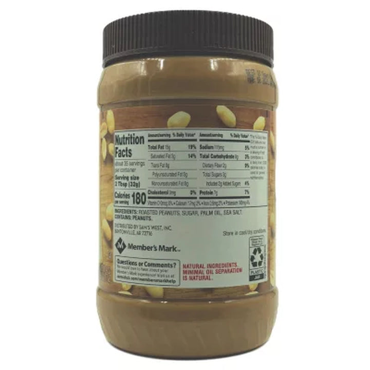 Member'S Mark Natural Creamy Peanut Butter 40 Oz., 2 Pk.