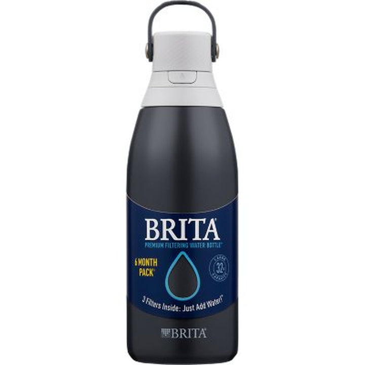 Brita 32-Oz. Stainless Steel Water Bottle with 3 Filters (Assorted Colors)