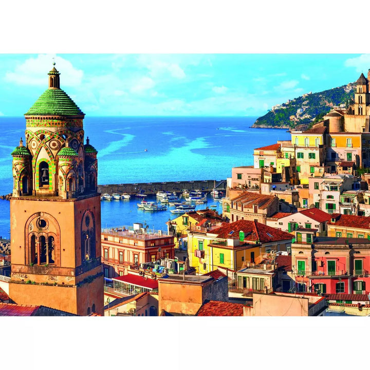 Trefl Amalfi Coast Jigsaw Puzzle - 1000Pc: Brain Exercise, Travel & Nature Theme, Gender Neutral, Polish Made