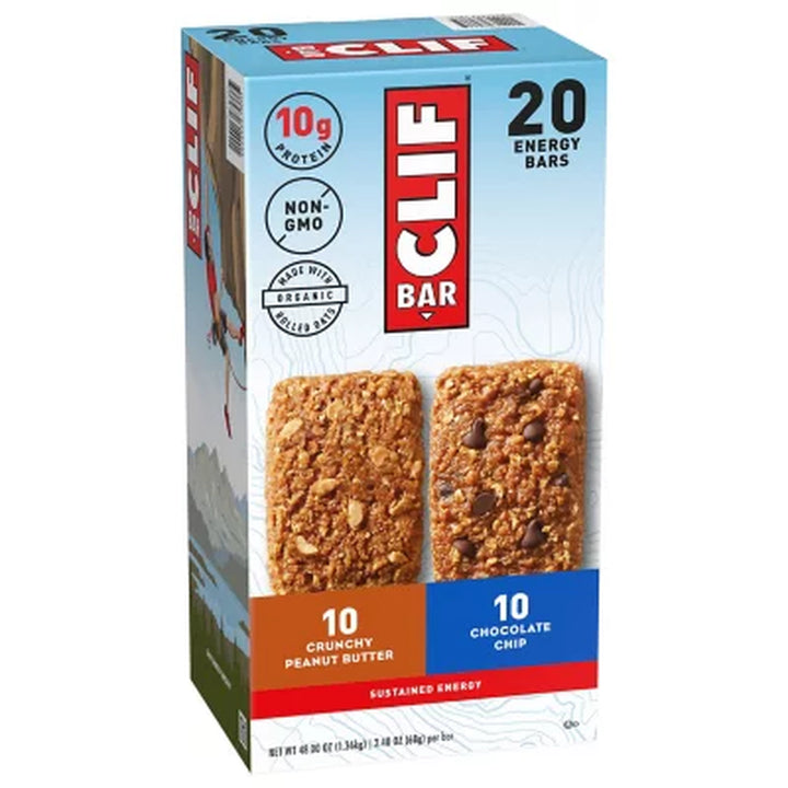 Clif Bar Variety Pack 2.4Oz, 20Ct.