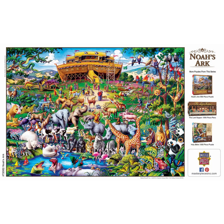 Masterpieces 1000 Piece Jigsaw Puzzle - Noah'S Ark - 19.25"X26.75".