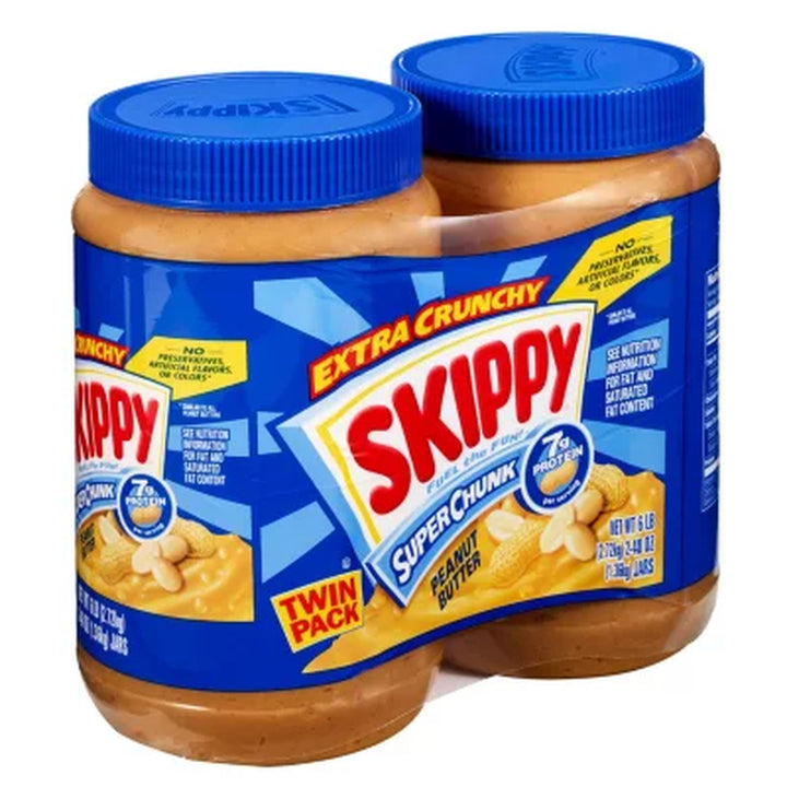 Skippy Super Chunk Peanut Butter 48 Oz., 2 Pk.