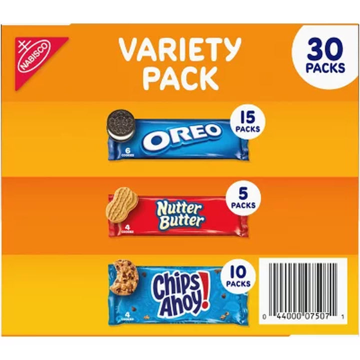 Nabisco Variety Pack Cookies, 30 Pk.