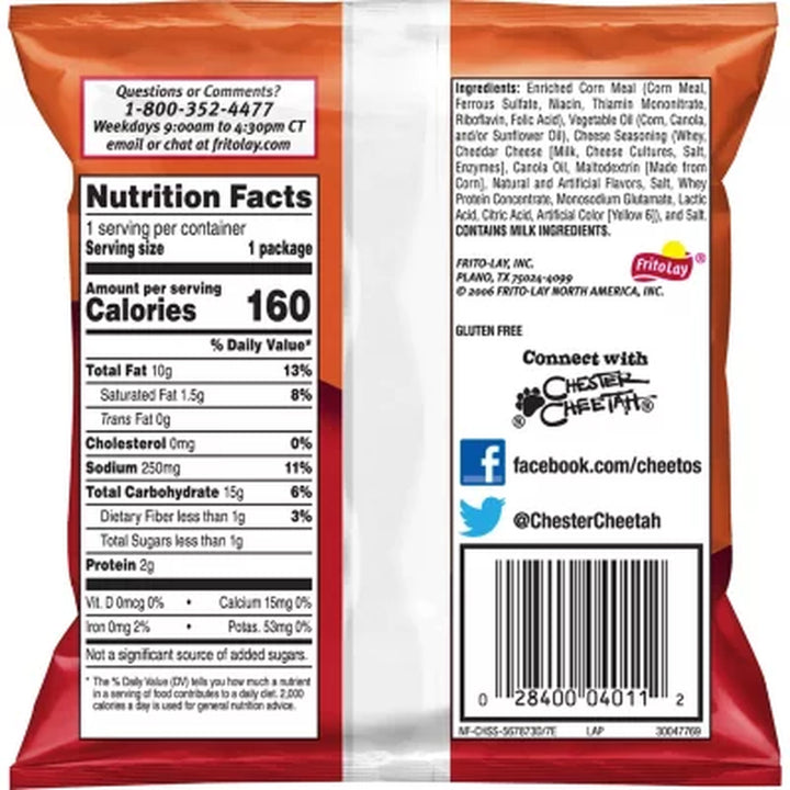 Cheetos Crunchy Cheese Snacks (1 Oz., 50 Ct.)