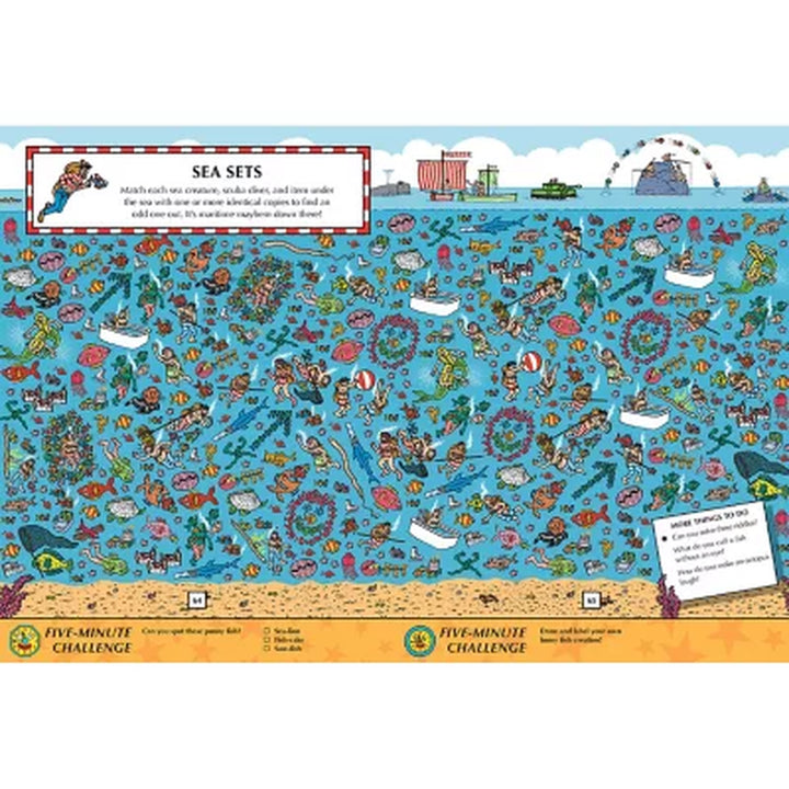 Where'S Waldo? the Boredom Buster Book: 5-Minute Challenges, Hardcover