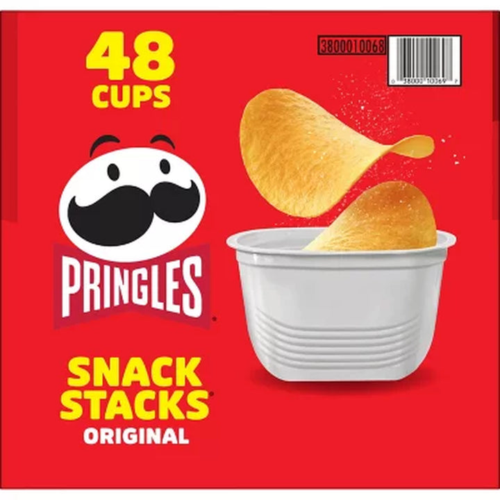 Pringles Snack Stacks Potato Crisps Chips, Original Flavor 0.67 Oz., 48 Ct.