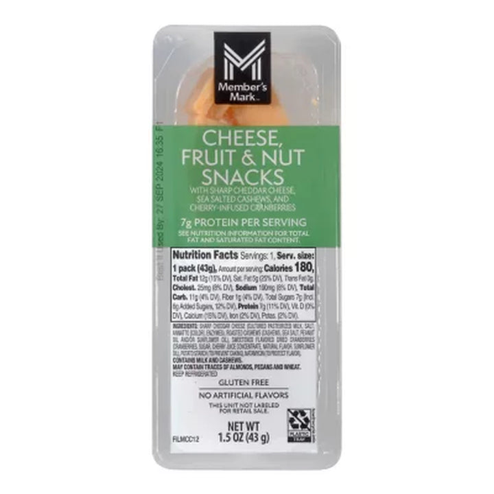 Member'S Mark Cheese, Fruit and Nut Snacks, 12 Pk.