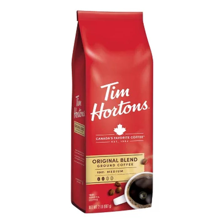 Tim Hortons Original Blend Ground Coffee, Medium Roast 32 Oz.