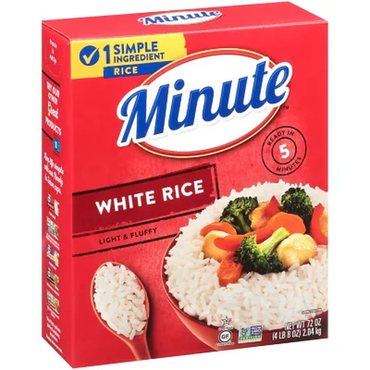 Minute Instant Light and Fluffy White Rice, 72Oz.