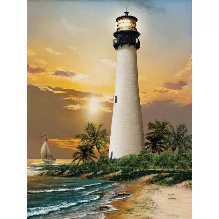 Sunsout Cape Florida Lighthouse 500 Pc Jigsaw Puzzle 28838