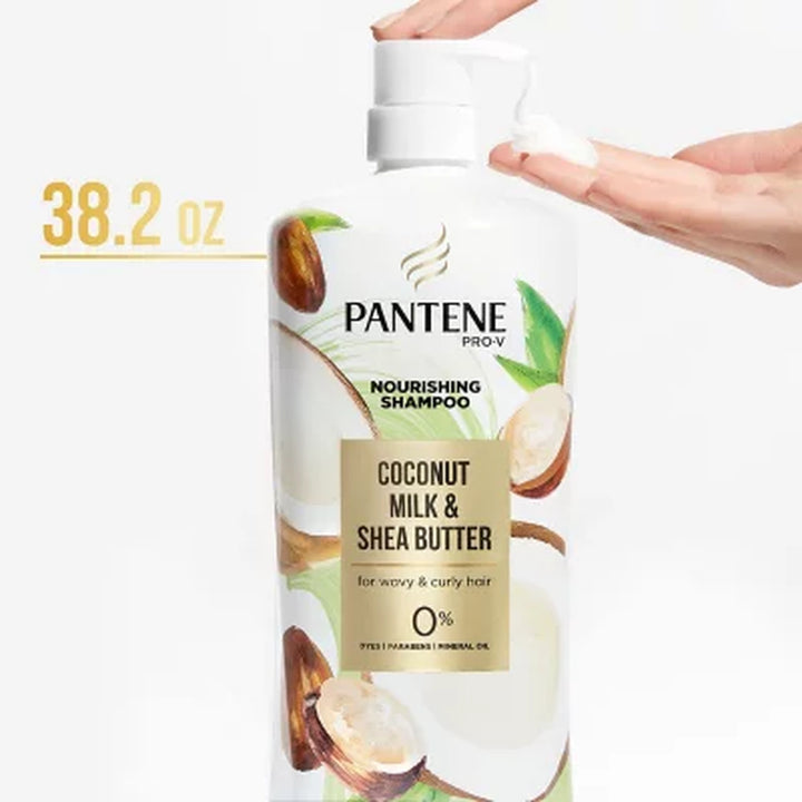 Pantene Pro-V Nourishing Shampoo, Coconut Milk & Shea Butter, 38.2 Fl. Oz.