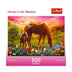 Trefl Family Horses 500Pc Puzzle: Animal-Themed Brain Exercise, Flax Fiber Structure, Gender Neutral, Ages 10+