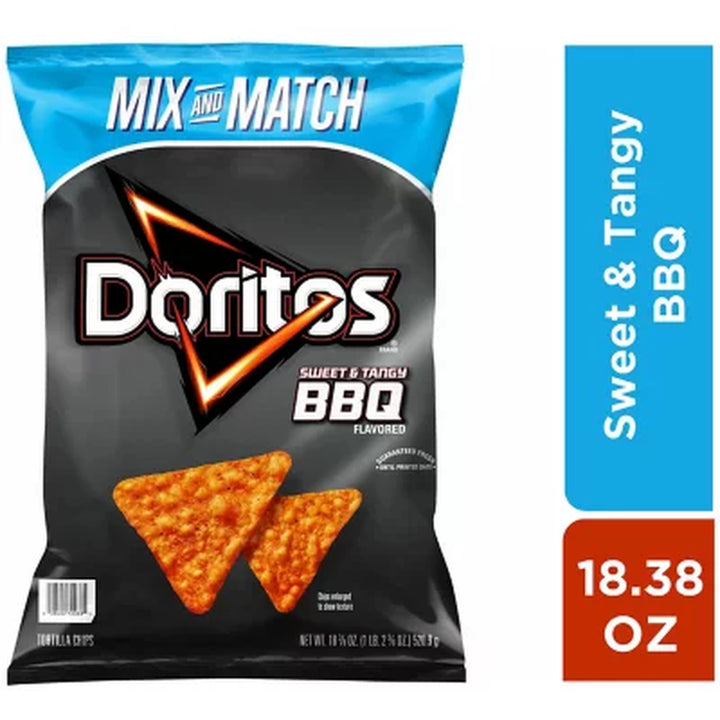 Doritos Sweet & Tangy BBQ Flavored Tortilla Chips, 18.375 Oz.