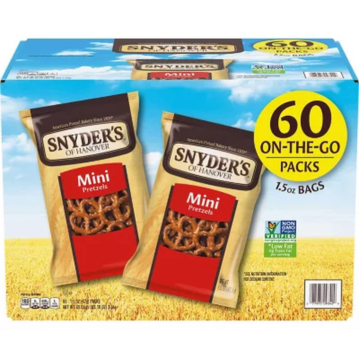 Snyder'S of Hanover Mini Pretzels 1.5 Oz., 60 Ct.