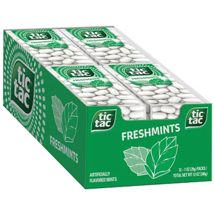 Tic Tac Freshmint Breath Mints, 1 Oz., 12 Pk.