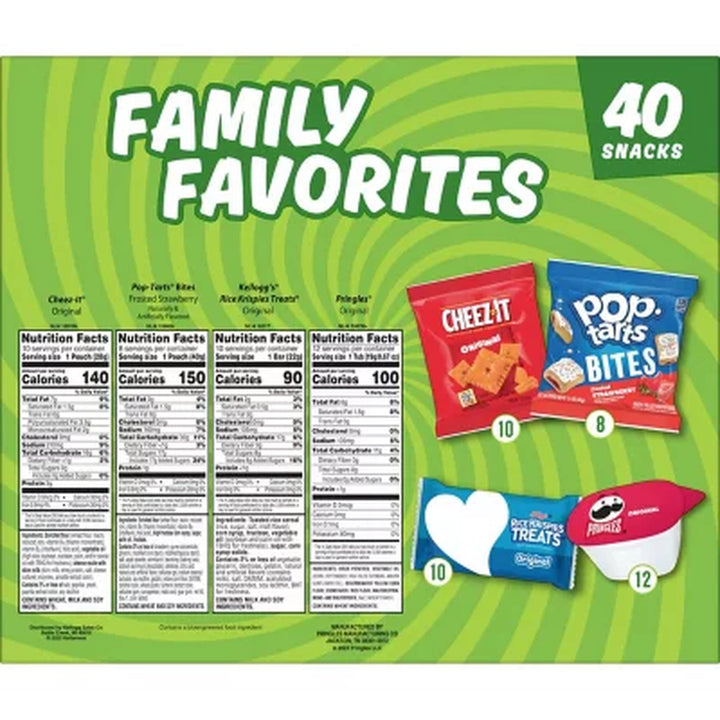 Kellogg'S Family Favorites Mix Variety Pack 40 Pk.