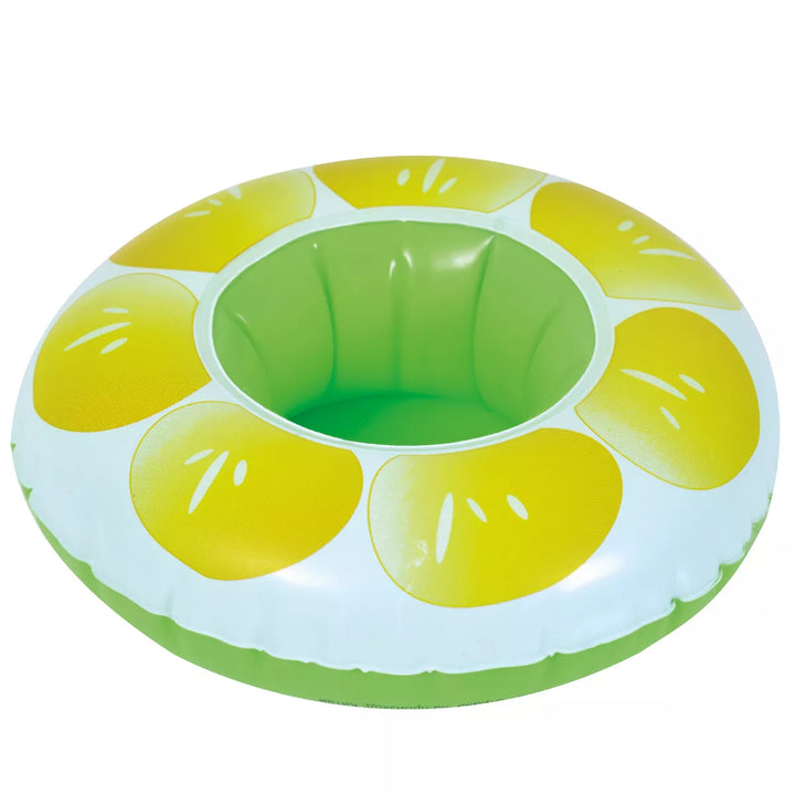 Pool Central 9" Inflatable Lemon Slice Swimming Pool Beverage Drink Holder