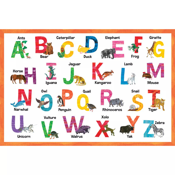 Masterpieces World of Eric Carle - Alphabet 48 Piece Floor Jigsaw Puzzle for Kids.