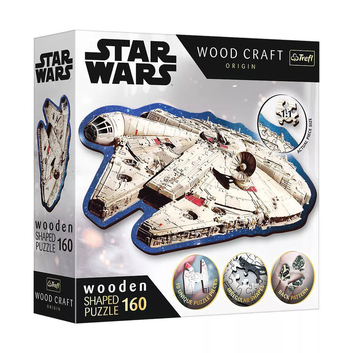 Trefl Star Wars Millennium Falcon Wooden Shaped 160Pc Puzzle