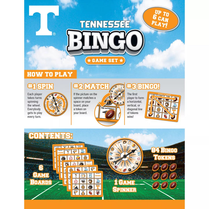 Masterpieces Kids Games - NCAA Tennessee Volunteers Bingo.