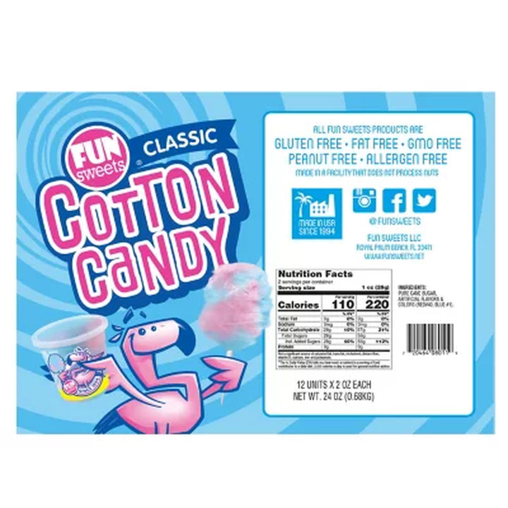 Fun Sweets Cotton Candy 12 Ct.