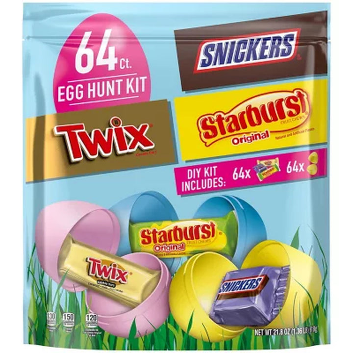 Mars Easter Candy Egg Hunt Kit, Variety Pack, Fun Size, 64 Ct.