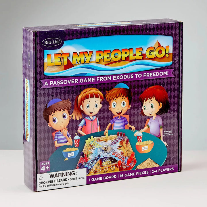 Rite Lite 10.25" Let My People Go Passover Board Game - Blue/Clear