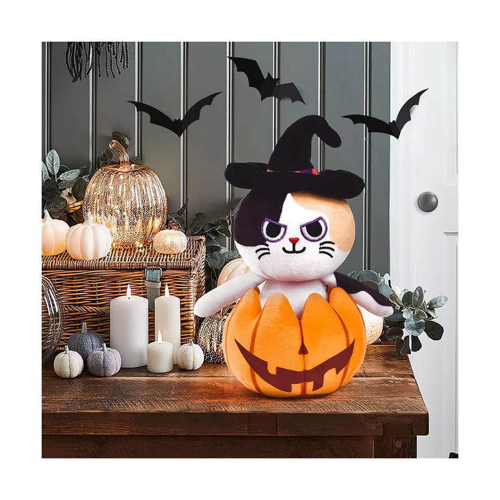 Fun Little Toys Halloween Plush Cat (Pumpkin Popper)