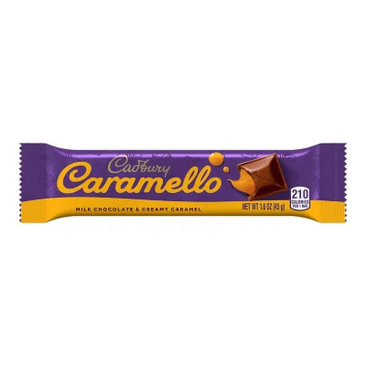 CADBURY CARAMELLO Milk Chocolate Caramel Candy, 1.6 Oz., 18 Pk.