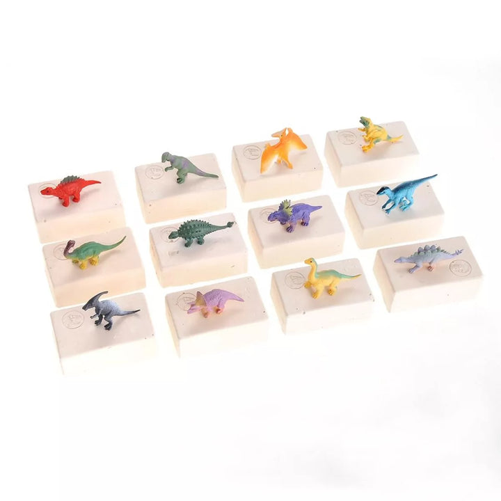 Insten 12 Pack Dinosaur Skeleton Fossil Excavation Science Kit, Dino Educational Toys for Kids
