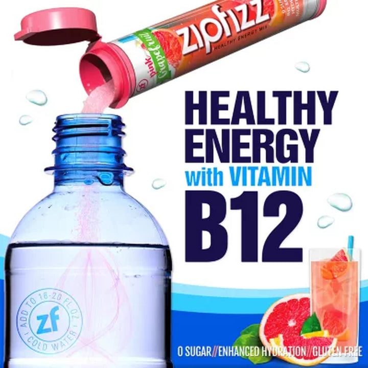 Zipfizz Energy Drink Mix, Pink Grapefruit (20 Ct.)