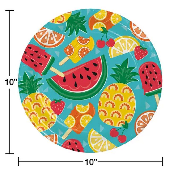 Artstyle Tasty Fruit Paper Plates and Napkins Tableware Kit, 285 Ct