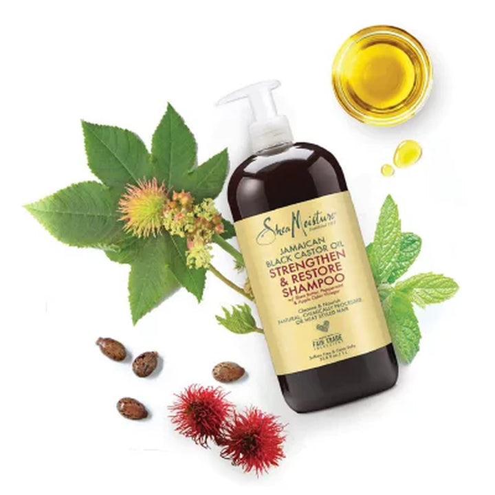 Shea Moisture Jamaican Black Castor Oil Strengthen & Restore Shampoo, 33.8 Oz.