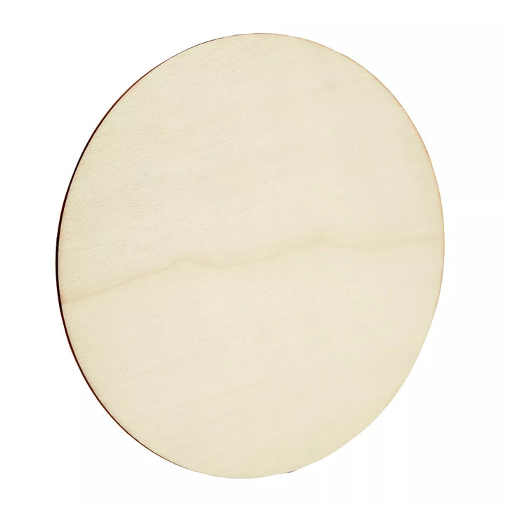 Juvale 10 Inch Wooden Circles for Crafts, Unfinished Rounds for Wood Burning, DIY Signs, Painting, Decorations, 10 Pack