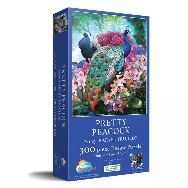 Sunsout Pretty Peacock 300 Pc Jigsaw Puzzle 42374