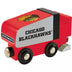 Masterpieces Officially Licensed NHL Chicago Blackhawks Wooden Toy Zamboni Train Engine for Kids.