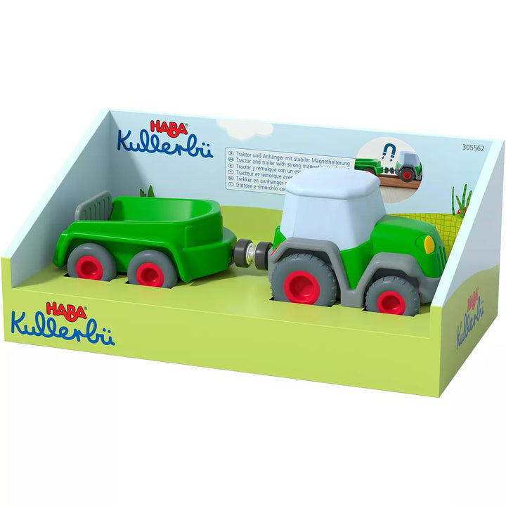 HABA Kullerbu Momentum Motor Tractor with Trailer