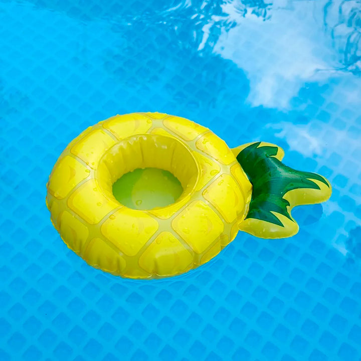 Pool Central 9" Inflatable Pineapple Swimming Pool Beverage Drink Holder