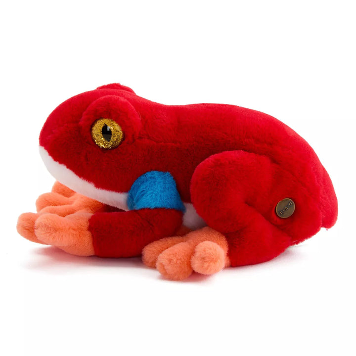 FAO Schwarz 8" Red Glitter Dart Frog Toy Plush