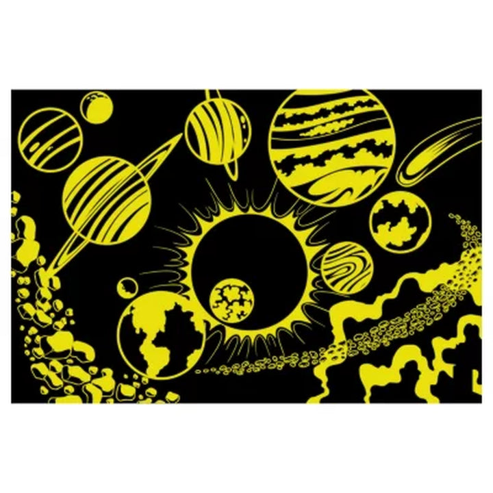 Dinos and Space Glow in the Dark Large Floor Puzzles, 200 Pieces