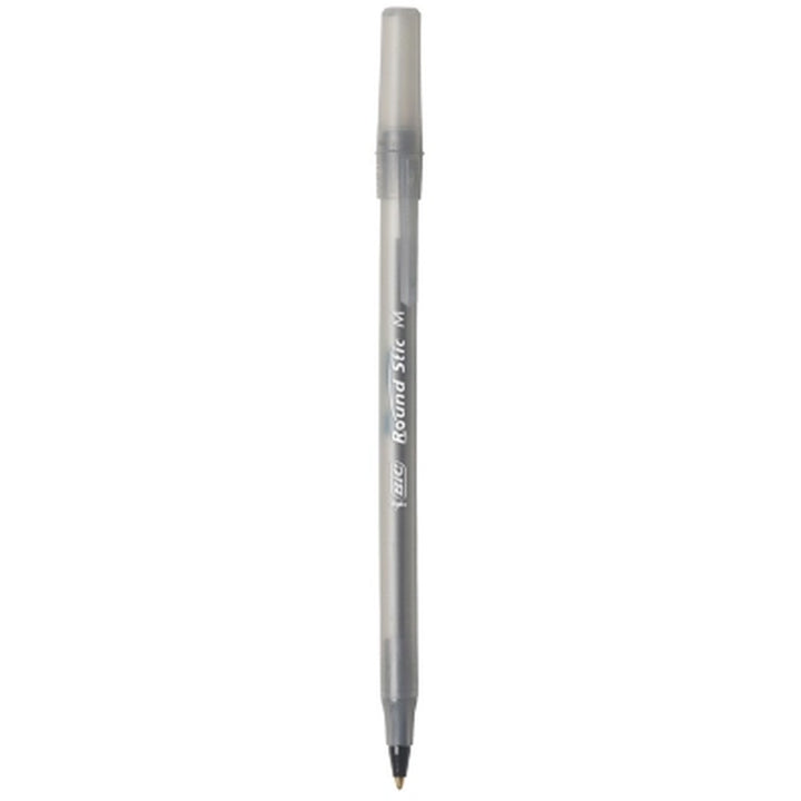 BIC round Stic Xtra Life Ballpoint, 1Mm, Medium, Black, 60Ct.