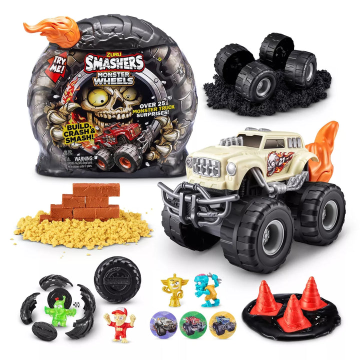 Smashers Monster Wheels Surprise Capsule Mini Figure Set