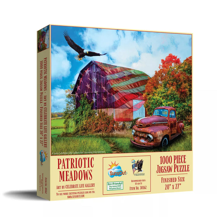 Sunsout Patriotic Meadows 1000 Pc Fourth of July Jigsaw Puzzle 30162