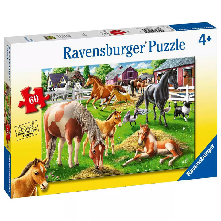 Ravensburger Happy Horses Kids' Jigsaw Puzzle - 60Pc