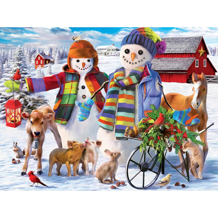 Masterpieces 300 Piece EZ Grip Christmas Jigsaw Puzzle - Snow Family