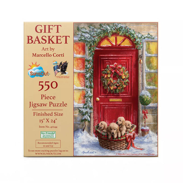 Sunsout Gift Basket 500 Pc Christmas Jigsaw Puzzle 42244