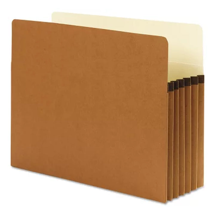 Smead 5 1/4" Accordion Expansion File Pocket, Straight Tab, Letter, Redrope, 10Ct.