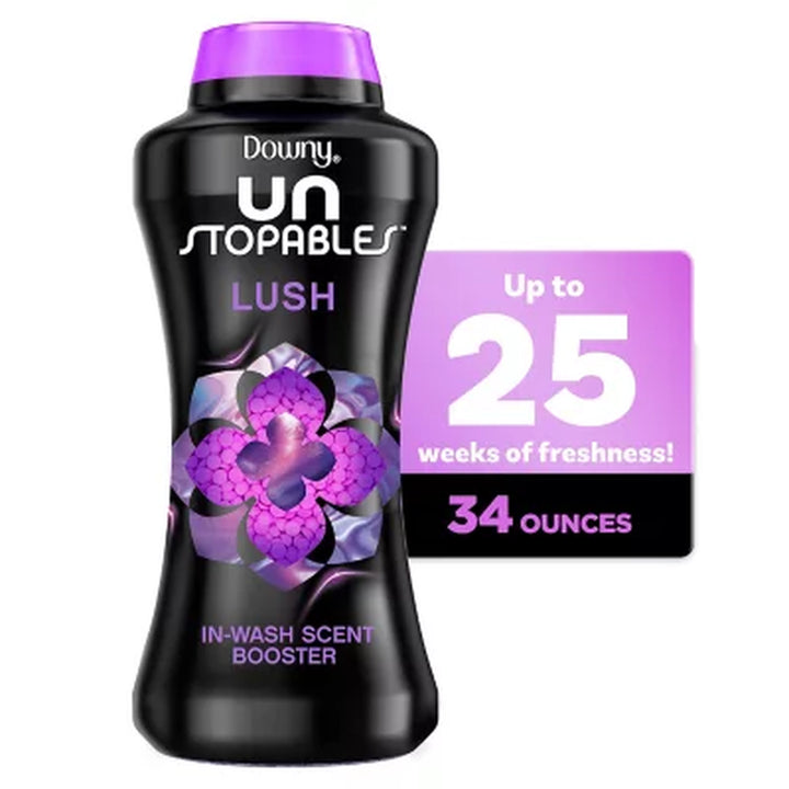 Downy Unstopables In-Wash Scent Booster Beads, Lush 34 Oz.